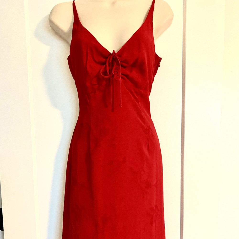 Esprit Red Spaghetti Strap Cocktail/Party Dress